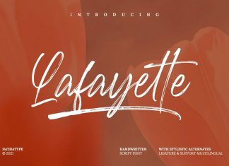 Lafayette Brush Font