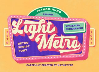 Light Metro Script Font