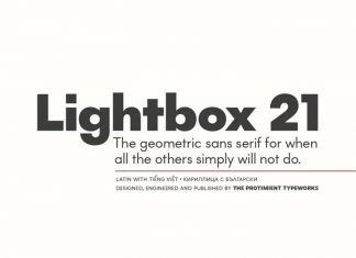 Lightbox 21 Sans Serif Font
