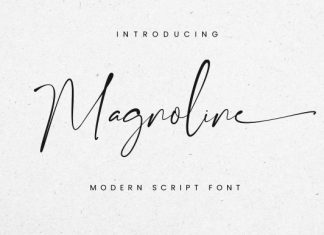 Magnaline Handwritten Font