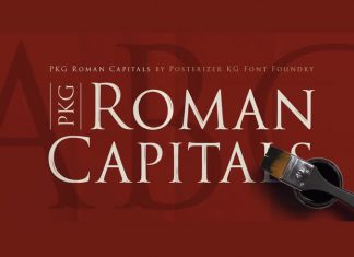 PKG Roman Capitals Serif Font