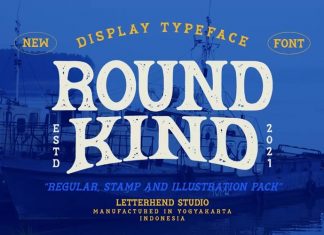 Round Kind Display Font