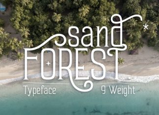 Sand Forest Display Font