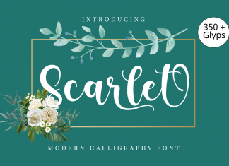 Scarlet Script Font