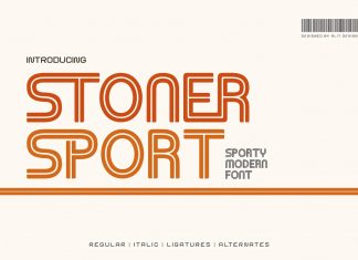 Stoner Sport Display Font