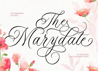 The Marydate Calligraphy Font
