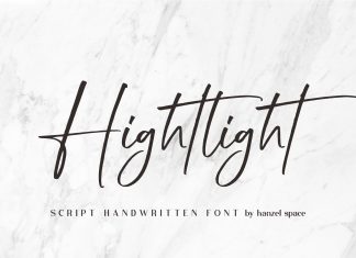 Hightlight Handwritten Font