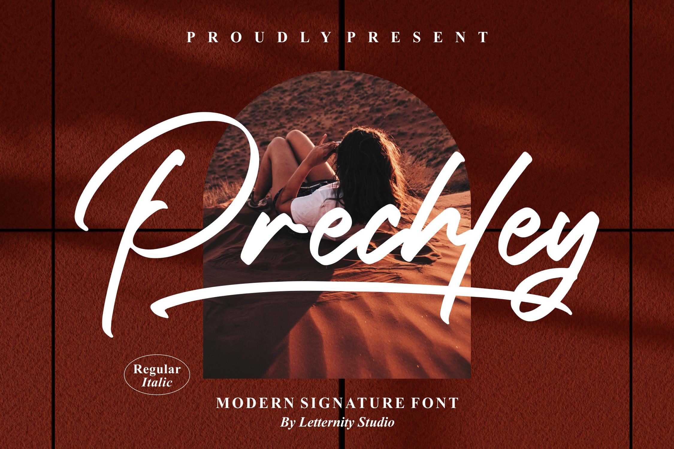 Prechley Script Font