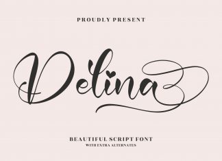 Delina Script Font