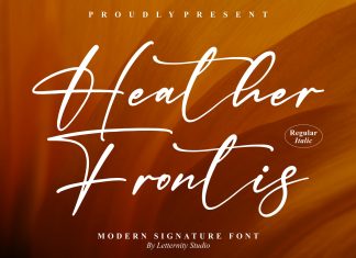 Heather Frontis Script Font