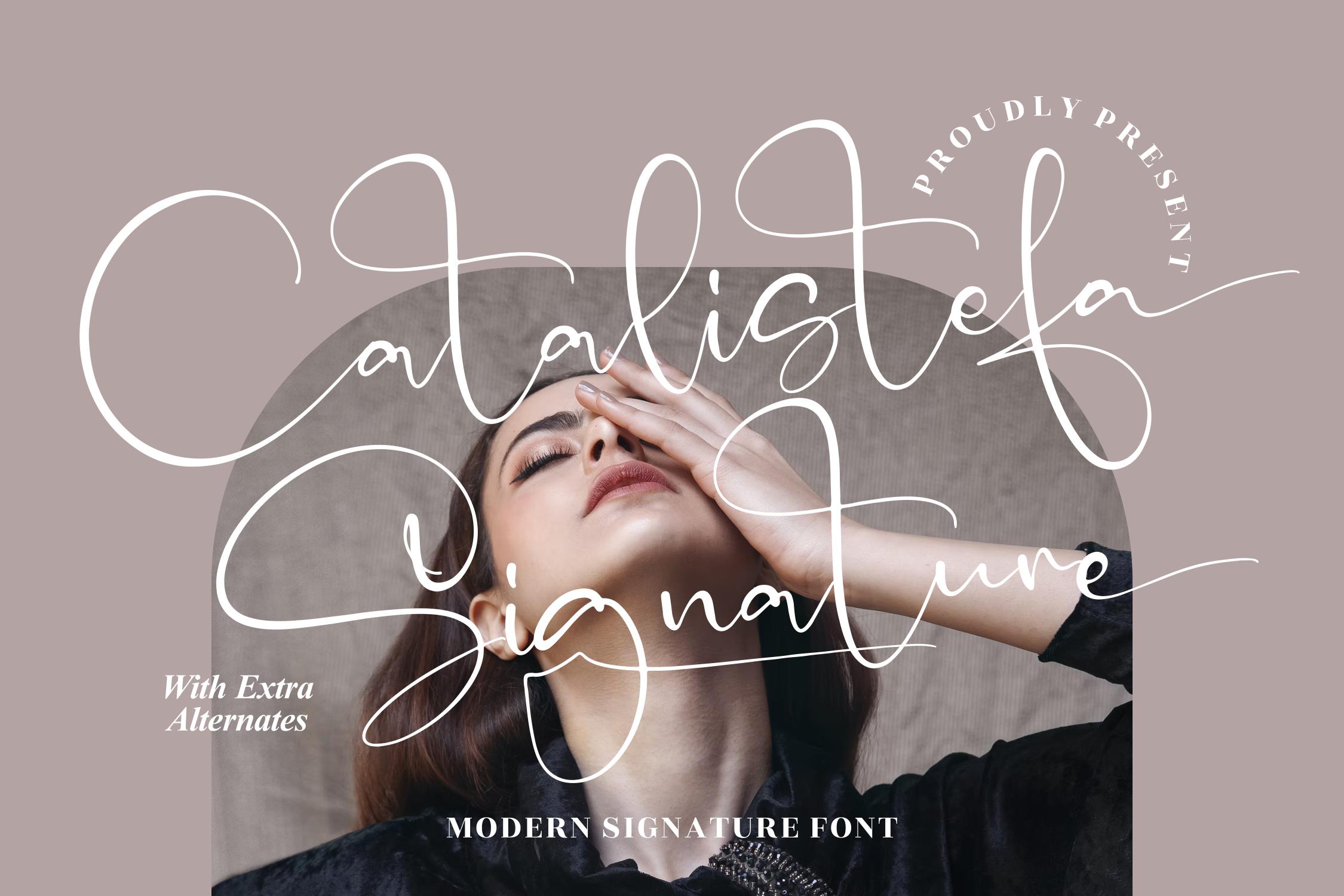 Catalistefa Signature Script Font