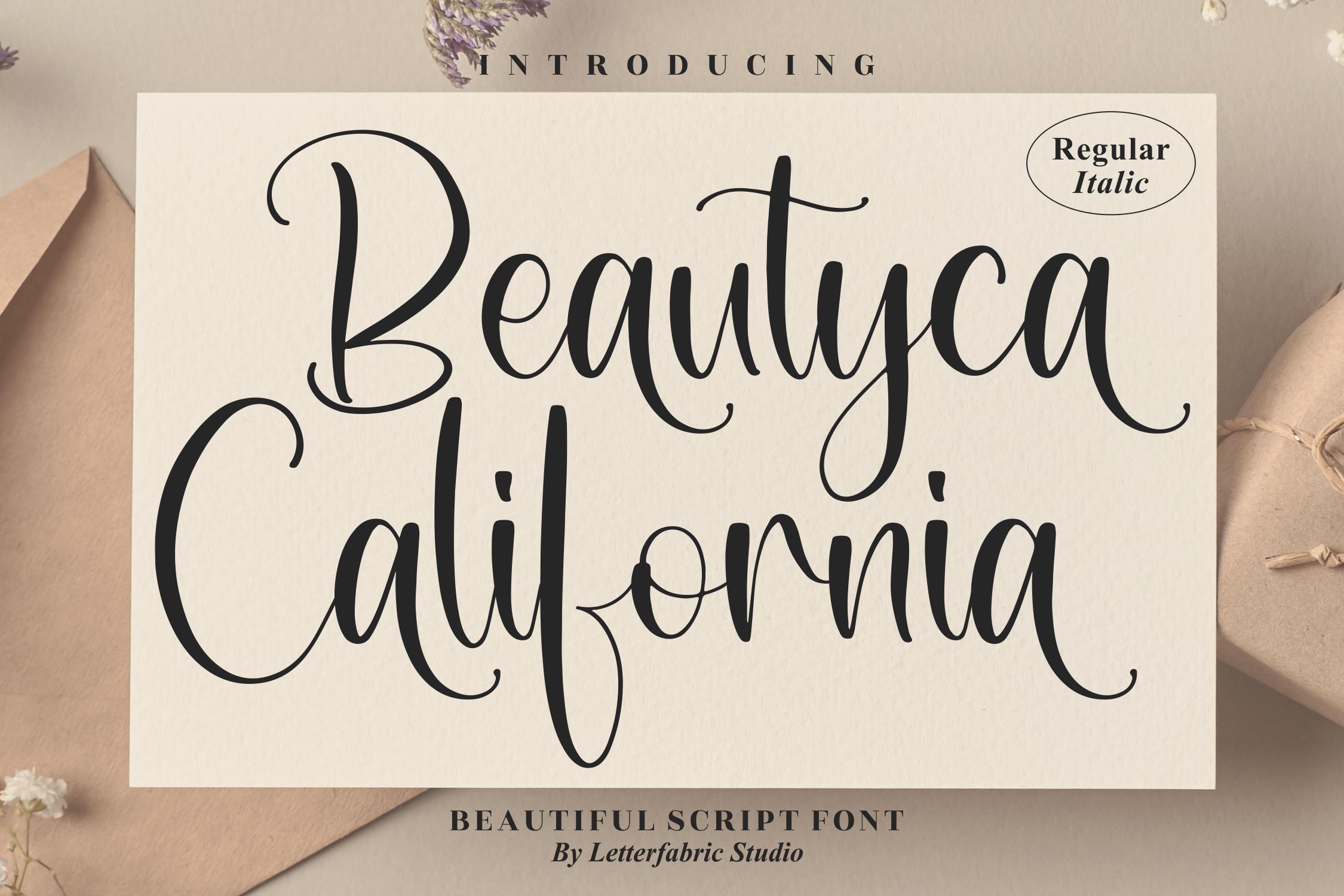 Beautyca California Script Font