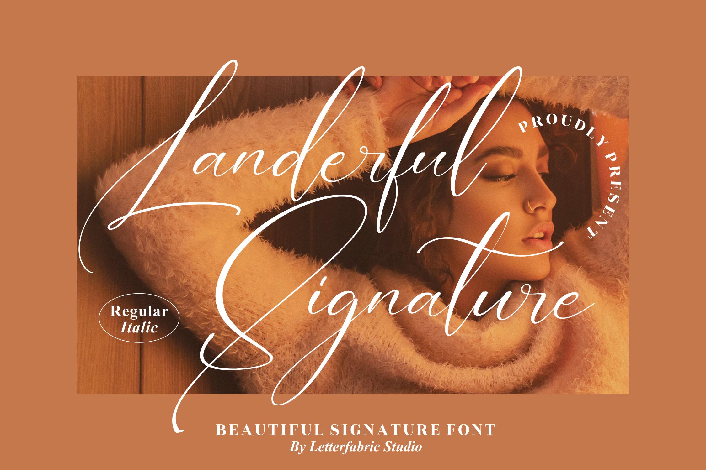 Landerful Signature Script Font