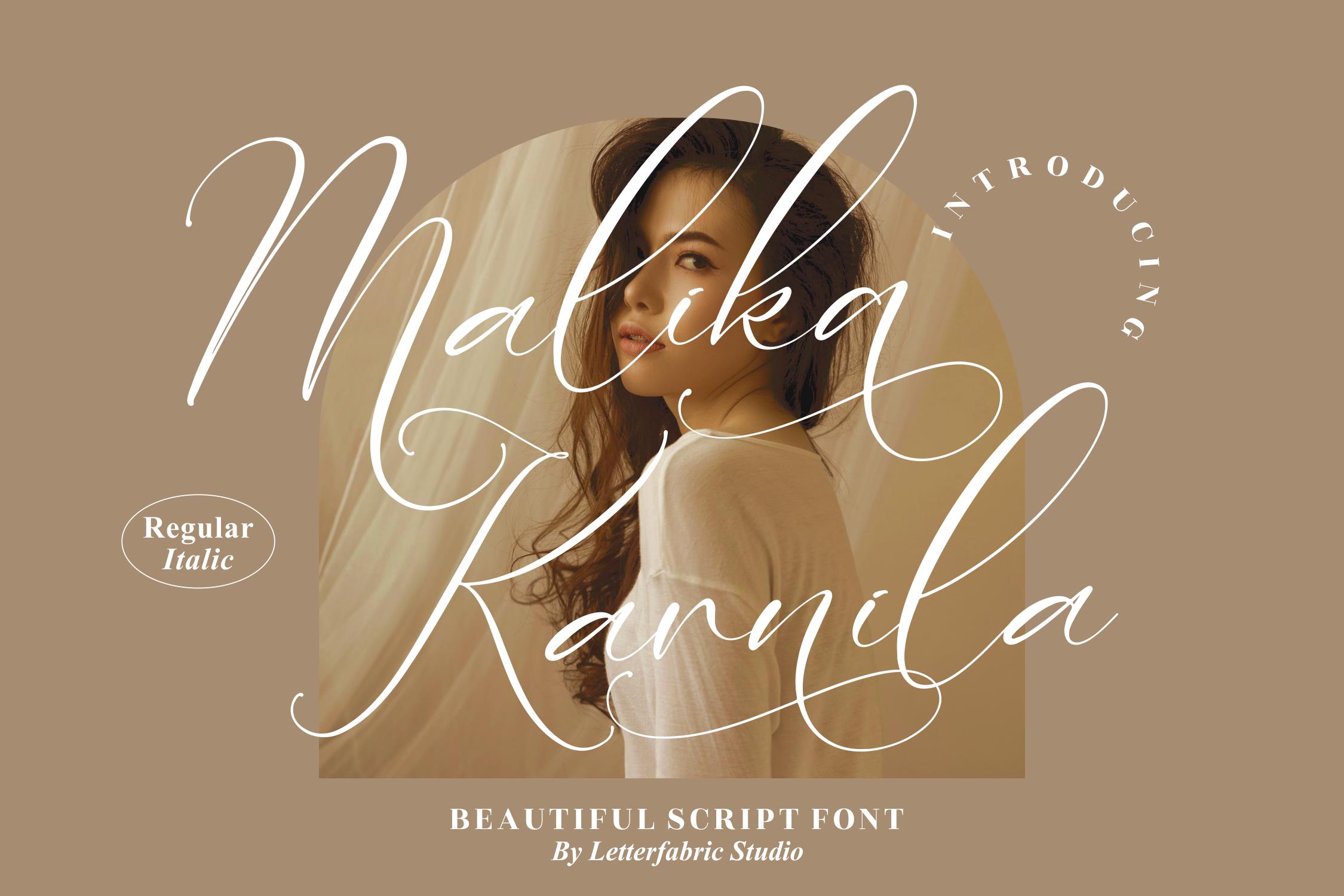 Malika Karnila Script Font