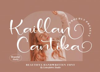 Kaillan Cantika Script Font