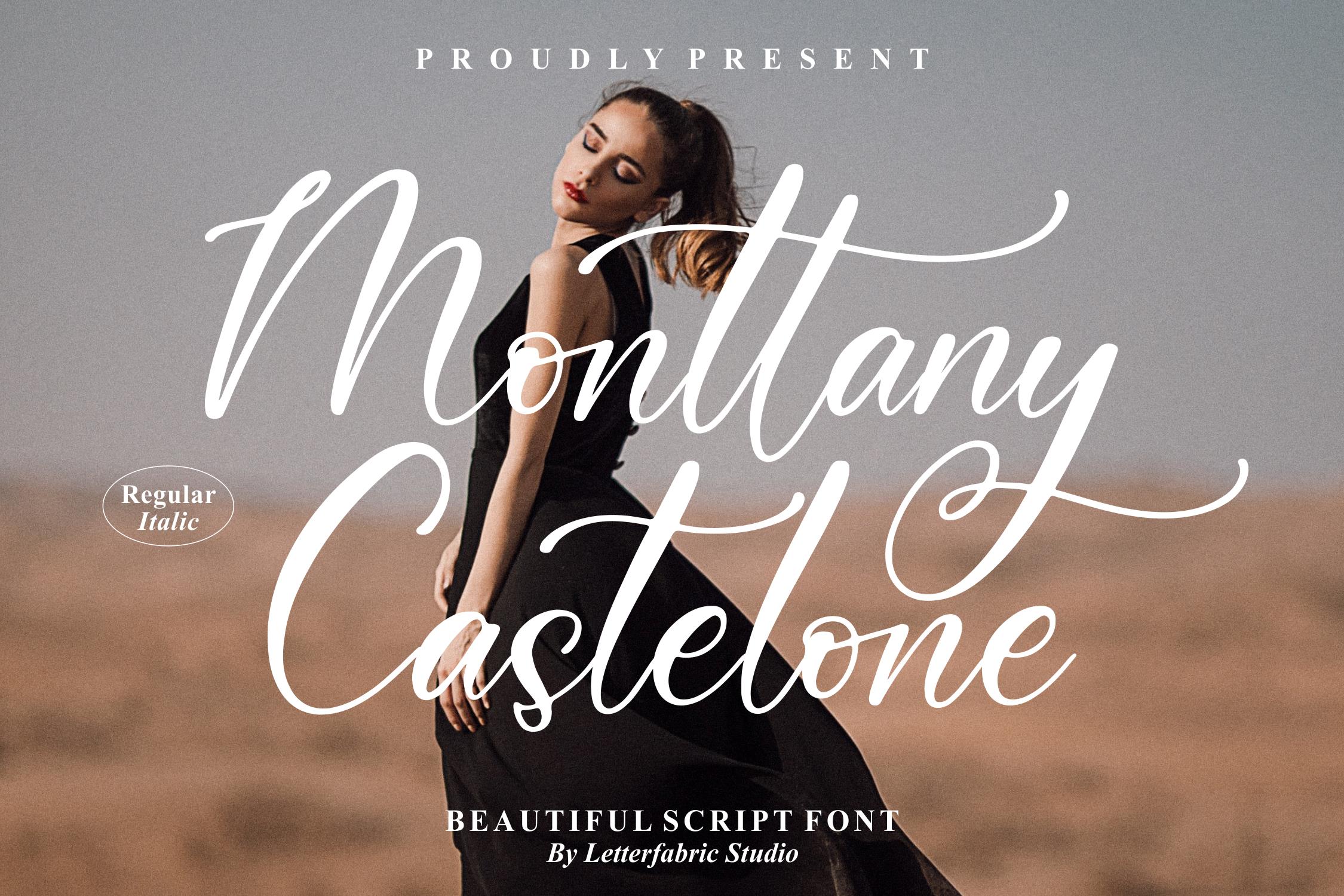 Monttany Castelone Script Font