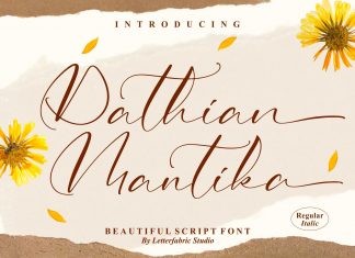 Dathian Mantika Script Font
