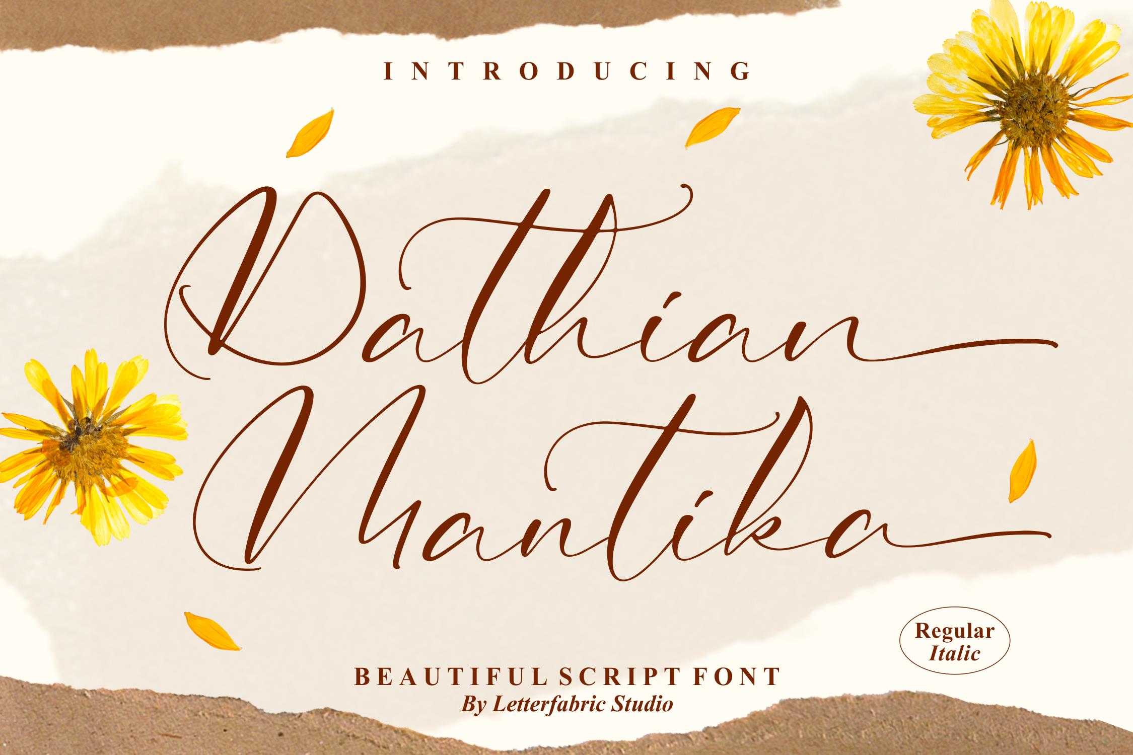 Dathian Mantika Script Font