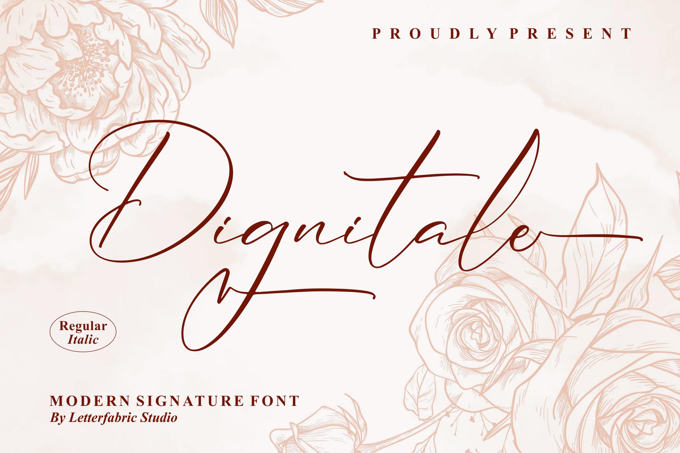 Dignitale Script Font