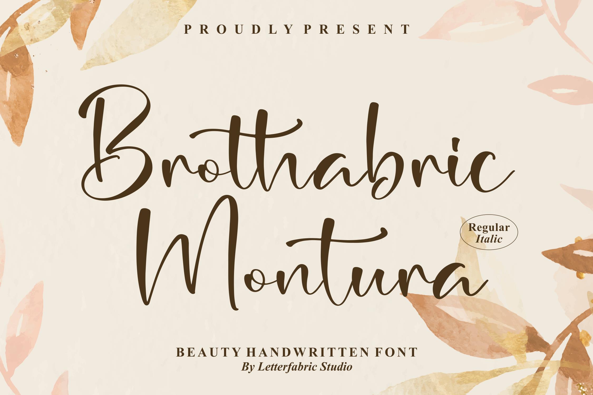 Brothabric Montura Script Font