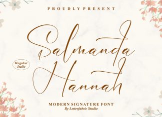 Salmanda Hannah Script Font
