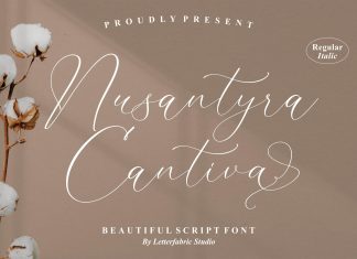 Nusantyra Cantiva Calligraphy Font