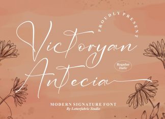 Victoryan Antecia Script Font