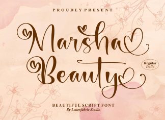 Marsha Beauty Script Font