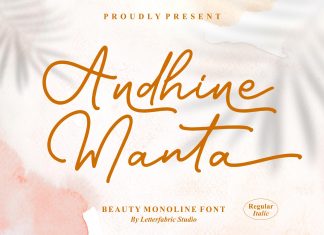 Andhine Manta Script Font