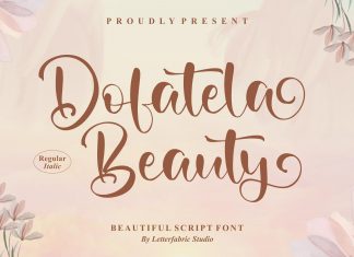 Dofatela Beauty Script Font