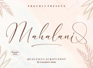Mahalani – Beautiful Script Font