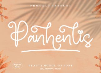 Panhenlis – Beauty Monoline Font