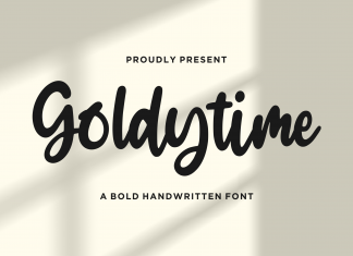 Goldytime Script Font