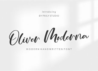 Oliver Moderna Script Font