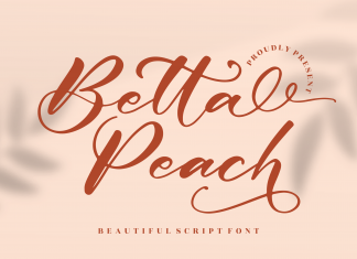 Betta Peach Script Font