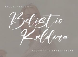 Belistic Kaldera Script Font