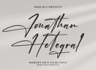 Jonathan Hetegral Script Font