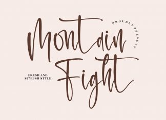 Montain Fight Script Font