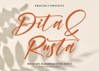 Dita & Rusta Script Font