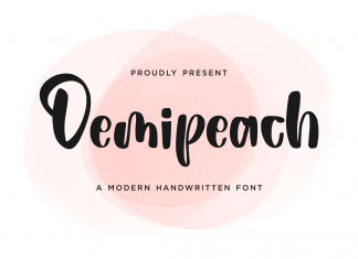 Demipeach Script Font
