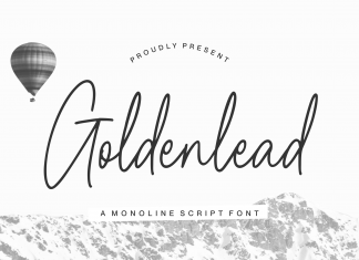 Goldenlead Handwritten Font