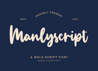 Manlyscript Script Font