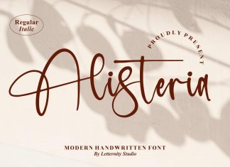 Alisteria – Modern Handwritten Font