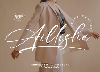Aillisha – Modern Signature Font