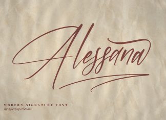 Alessana Script Font