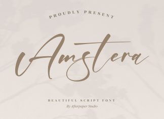 Amstera Script Font