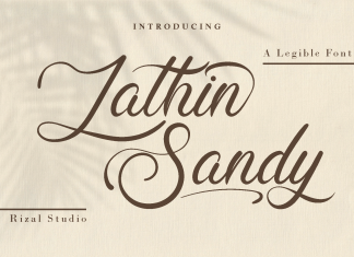 Lathin Sandy Script Font