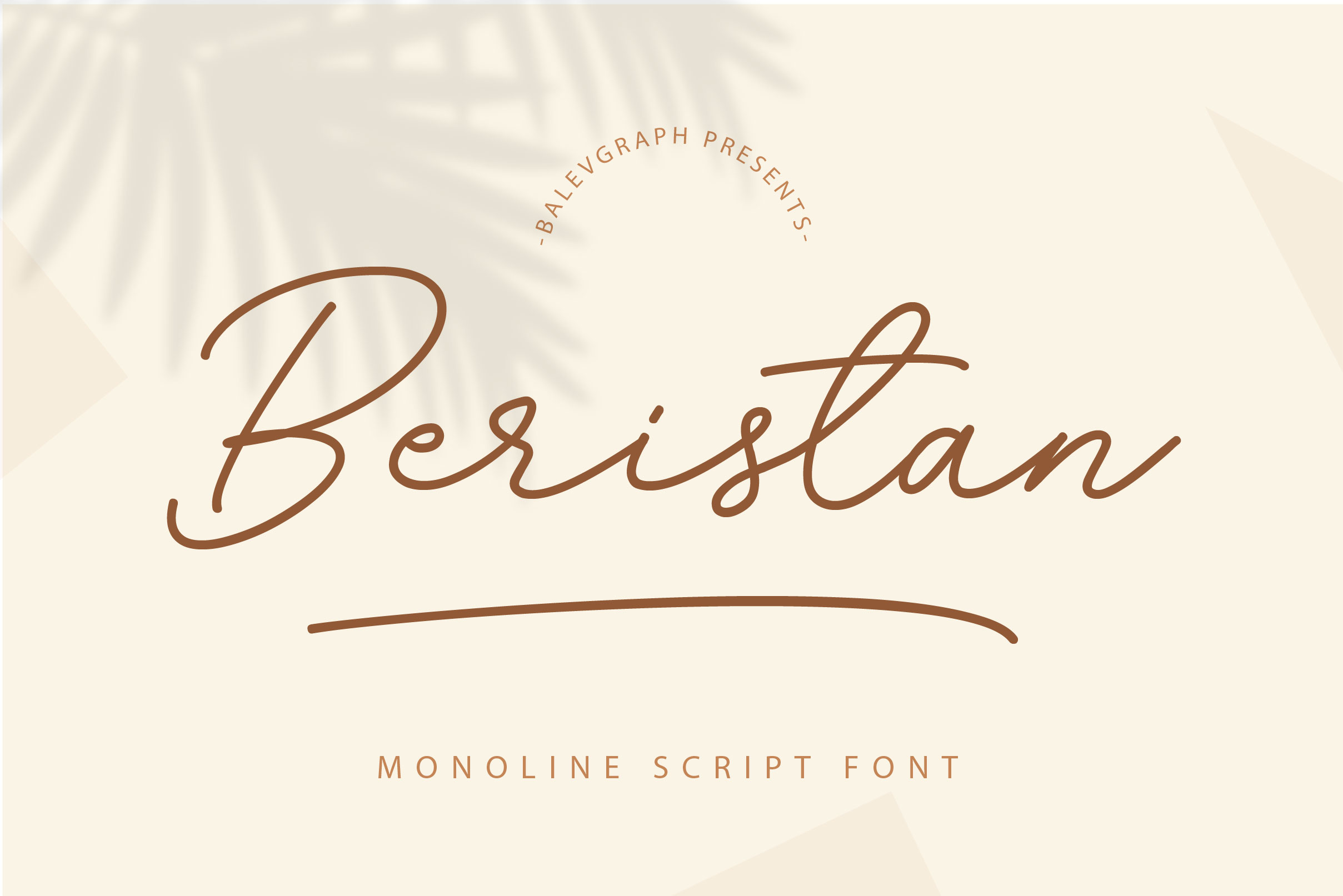 Beristand Monoline Script Font