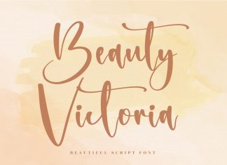 Beauty Victoria Script Font