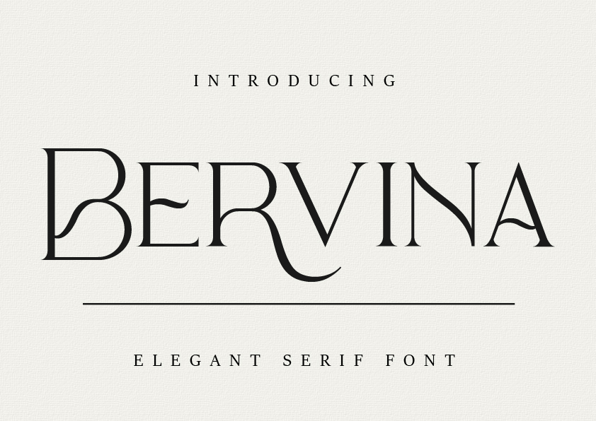 Bervina Stylish Serif Font